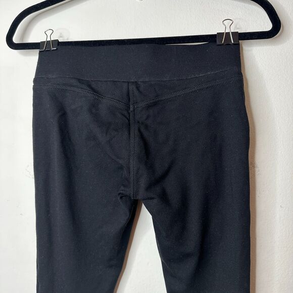 Loft Black Petite Seamed Ponte Cropped Thick Opaque Stretch Pull Up Leggings XSP - Picture 6 of 13